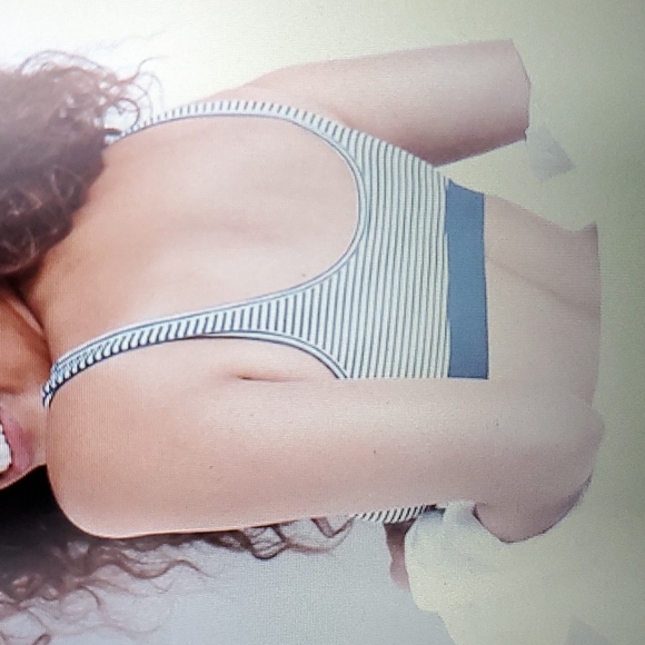 DONATING SOON NWT striped bralette - Picture 9 of 9